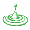 Druppel massageolie symbool voor ontspanning en verzorging