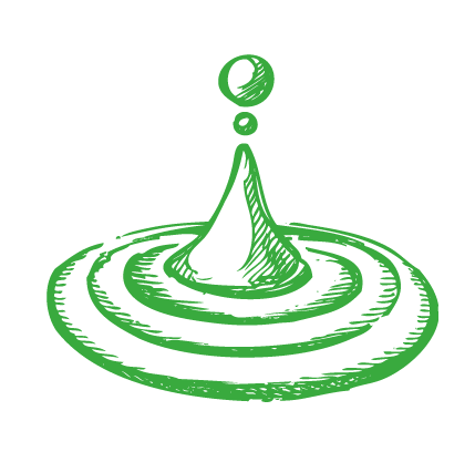 Druppel massageolie symbool voor ontspanning en verzorging