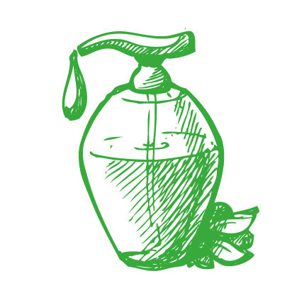 Pompfles met natuurlijke massageolie in salon Leeuwarden